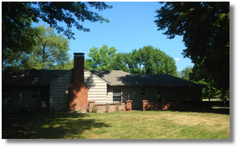 High Drive Renovation - rear elevation - before